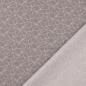 Preview: Baumwolldruck Grafisches Muster in Weiß auf Hellgrau